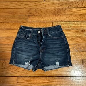 SO Blue Jean Shorts Distressed Cutoff Style